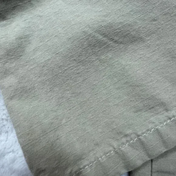 🔥Vintage Y2K Forever 21 Made in USA Low Rise Flare Wide Leg Khaki Pants Women M - Picture 16 of 16